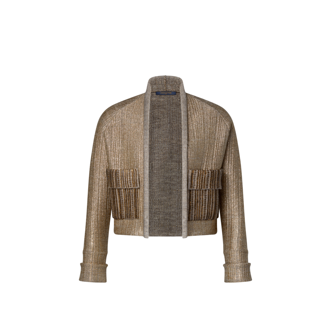 Boxy Glitter Knit Cardigan - Ready-to-Wear | LOUIS VUITTON